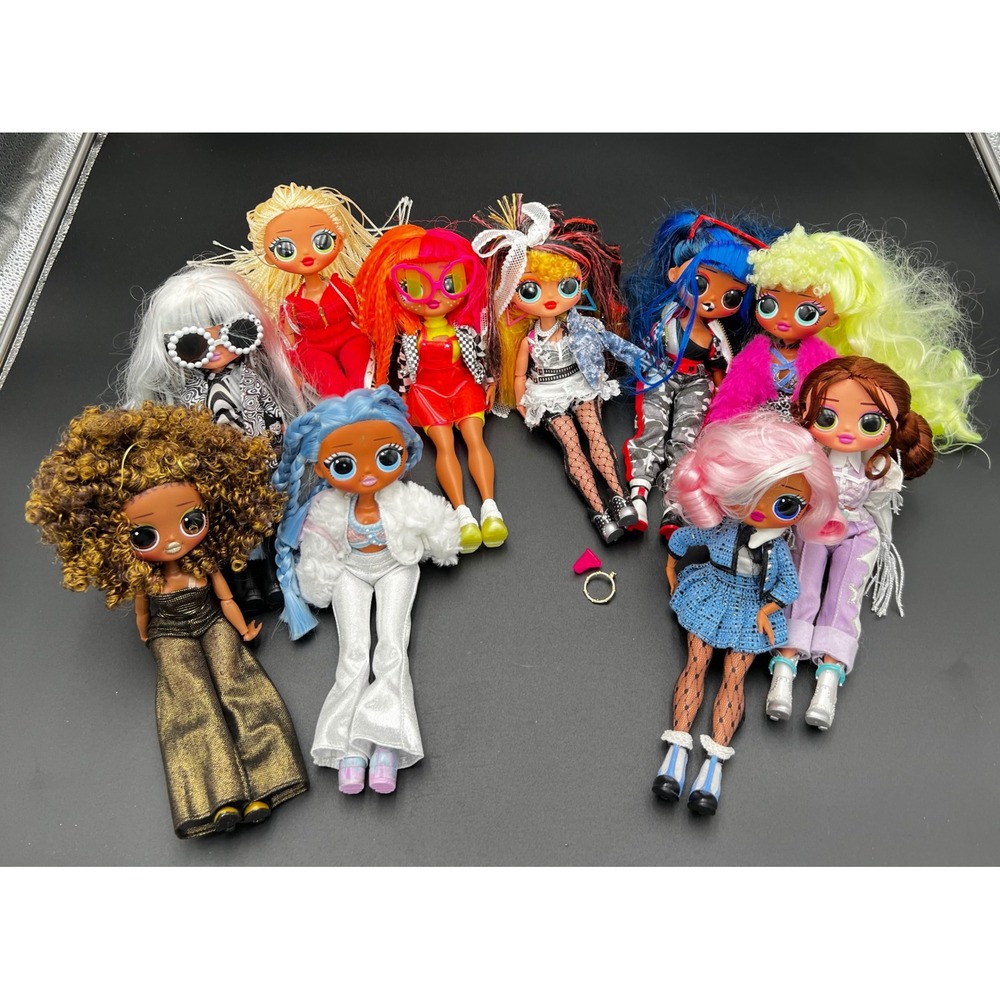 LOL Surprise OMG Fashion Doll Lot of 10 MGA Entertainment Assorted Outfits